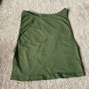 Free People Athletic Top-Small/Xsmall Green Crop Top